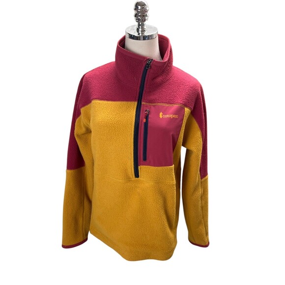 Cotopaxi Jacket Women's Size Medium Red Yellow Color Block Long Sleeve - Picture 1 of 7
